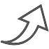 ascending arrow icon
