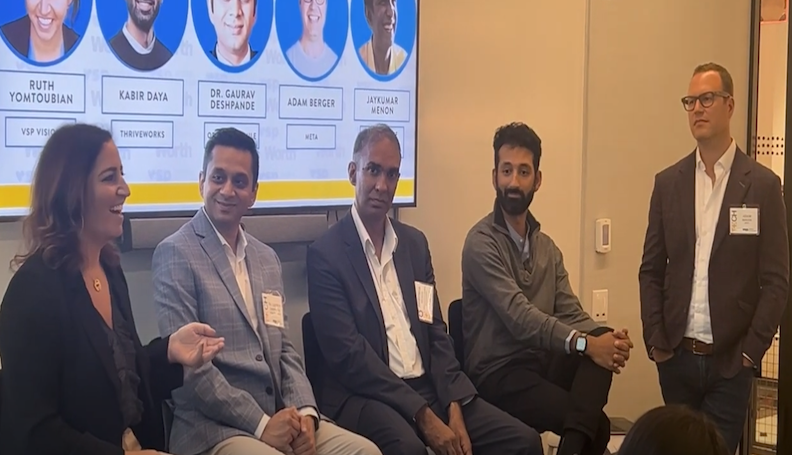 Image of panel for Worth's "AI for Health Access" discussion in New York City. 