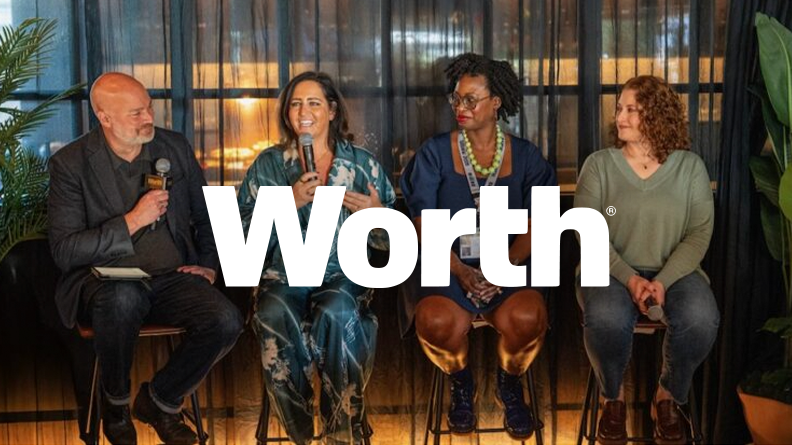 Panelist for SXSW 2025 Techonomy event with Worth logo